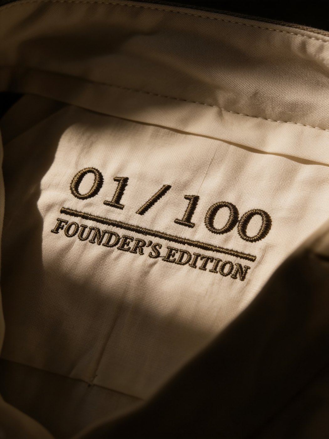 Founder's edition embroidery